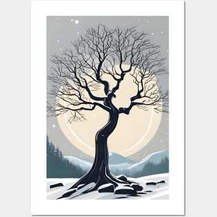 Winter tree Posters and Art